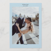 Elegant White Winter Fantasy Dragon Roses Wedding  招待状 (裏面)