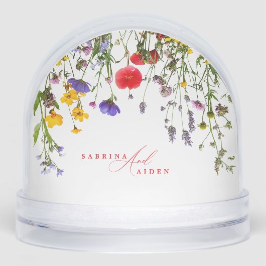 Elegant Wild Flower Blooming Garden Wedding (正面)