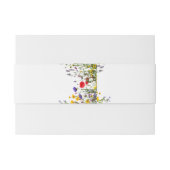 Elegant Wild Flower Blooming Garden Wedding  招待状ベリーバンド (裏面例)