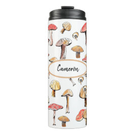 Elegant Wild Mushroom Personalized Nature Themed タンブラー