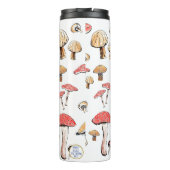 Elegant Wild Mushroom Personalized Nature Themed タンブラー (裏面)