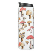 Elegant Wild Mushroom Personalized Nature Themed タンブラー (回転右)