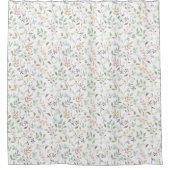 Elegant Wildflower Boho  シャワーカーテン (正面)