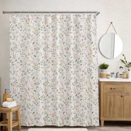 Elegant Wildflower Boho  シャワーカーテン