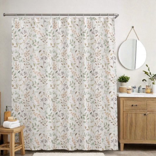 Elegant Wildflower Boho  シャワーカーテン