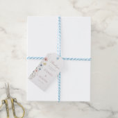 Elegant Wildflower Couples Shower Party Thank You ギフトタグ (より糸付き)