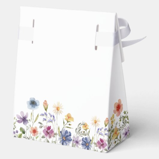 Elegant Wildflower Custom Spring Wedding フェイバーボックス (裏面)