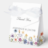 Elegant Wildflower Custom Spring Wedding フェイバーボックス (正面)