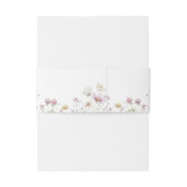 Elegant Wildflower Floral Flowers Wedding 招待状ベリーバンド (裏面例)