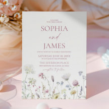 Elegant Wildflower Floral Flowers Wedding