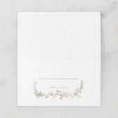 Elegant Wildflower Floral Place Card プレイスカード (外部開封)