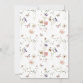 Elegant Wildflower Floral Wedding 招待状 (裏面)