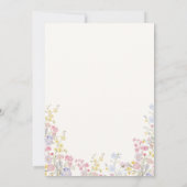 Elegant Wildflower Garden Bridal Shower 招待状 (裏面)