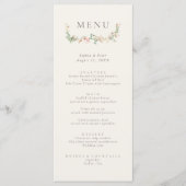 Elegant Wildflower Garden Floral Menu メニュー (正面)
