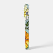 Elegant Wildflower iPhone Cover with Stained Glass iPhoneケース (左側面)
