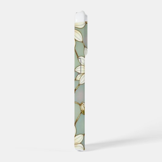 Elegant Wildflower iPhone Cover with Stained Glass iPhoneケース (右側面)