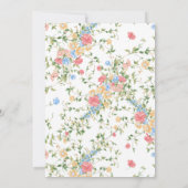 Elegant Wildflower Meadow Wedding 招待状 (裏面)