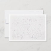 Elegant Wildflower Meadow Wedding RSVP Card (裏面)
