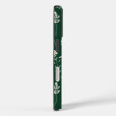 Elegant Wildflower Pattern on Dark Green  Case-Mate iPhoneケース (裏面 / 右)