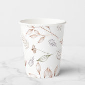 Elegant Wildflower Rustic Floral Garden Paper Cup 紙コップ (裏面)