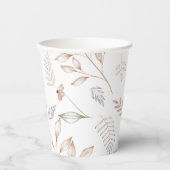 Elegant Wildflower Rustic Floral Garden Paper Cup 紙コップ (正面)