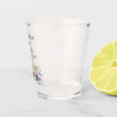 Elegant Wildflower Spring Wedding Personalized ショットグラス (右)
