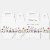 Elegant Wildflower Spring Wedding Personalized フェイバーボックス (見開き)