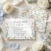 Elegant Wildflower Summer Wedding 出欠カード