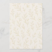 Elegant Wildflower Time for Tea Bridal Shower 招待状 (裏面)