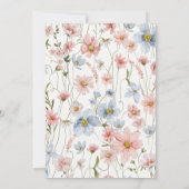 Elegant Wildflower Wedding 招待状 (裏面)