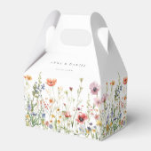 Elegant Wildflower Wedding Favor Boxes フェイバーボックス (裏面サイド)