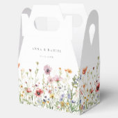Elegant Wildflower Wedding Favor Boxes フェイバーボックス (オープン)