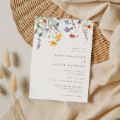 Elegant Wildflower Wedding Invitation 招待状