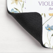 Elegant Wildflower Wild Flower Floral Custom マウスパッド (コーナー)