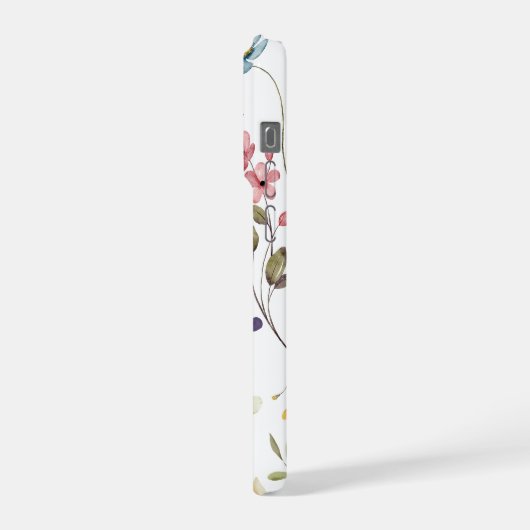 Elegant Wildflower Wild Flower Floral Custom iPhoneケース (左側面)