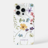 Elegant Wildflower Wild Flower Floral Custom iPhoneケース (裏面)
