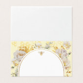 Elegant wildflowers bumble bee wedding place cards (外部フラット)