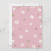 Elegant Wildflowers Floral Garden Bridal Shower  招待状 (裏面)