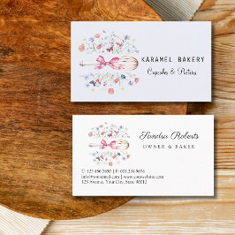 Elegant Wildflowers Whisk Bakery 名刺