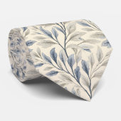 Elegant Willow Leaves on Cream ネクタイ (ロール)