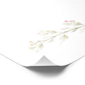Elegant Wine Glass Splash Wedding  ポスター (コーナー)