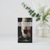 Elegant Wine Theme Custom Business Card 名刺 (スタンド正面)