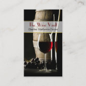 Elegant Wine Theme Custom Business Card 名刺 (正面)