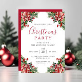 Elegant Winter Botanical Christmas Party  招待状