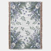 Elegant Winter Cheer スローブランケット (正面縦)