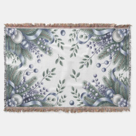 Elegant Winter Cheer スローブランケット