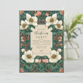 Elegant Winter Floral Christmas 招待状 (スタンド正面)