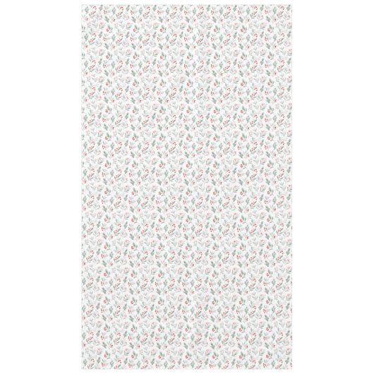 Elegant Winter Foliage Holiday Tablecloth テーブルクロス (正面)