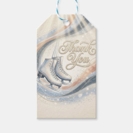 Elegant Winter Ice Skating Birthday  ギフトタグ