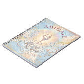 Elegant Winter Ice Skating Birthday  ノートブック (左側)